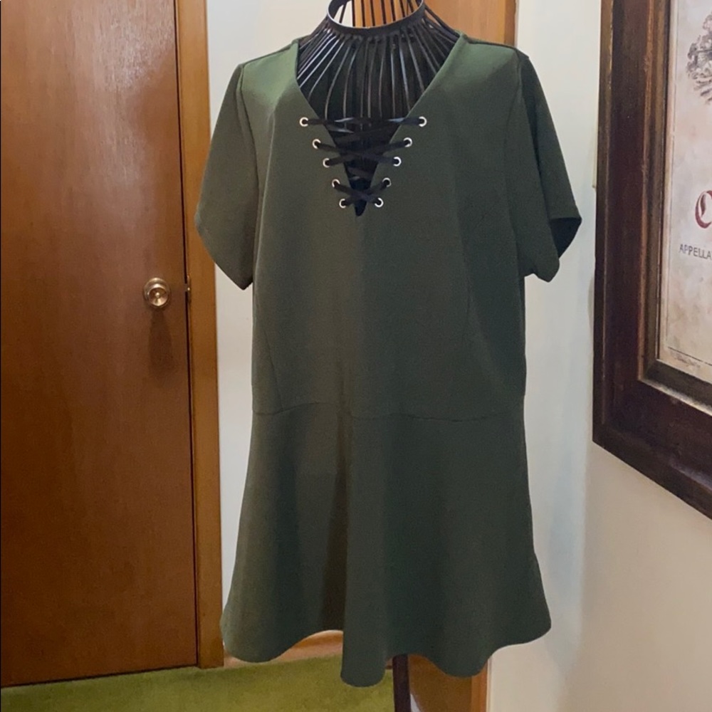 Olive green tunic